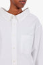 Balenciaga White Oversized Button Down Shirt Size 34