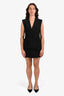 Jonathan Simkhai Black Sleeveless Lapeled Mini Dress Size 8
