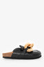 JW Anderson Black Leather Chain Mules Size 38