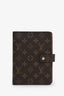 Louis Vuitton Brown Monogram Agenda Cover With Initial
