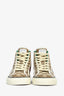 Gucci GG Supreme Canvas High Top Tennis Sneakers Size 35.5