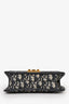 Christian Dior Navy Oblique Jacquard Dioraddict Bag with Strap