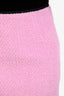 Jacqueline Nana Pink Tweed and Velvet Emma Skirt Size M