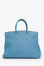 Hermès 2003 Blue Jean Togo Leather Birkin 35