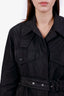 Burberry Black Belted Midi Length Trench Coat Size 4