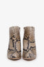 Stuart Weitzman Snakeskin Printed Ankle Boots Size 7
