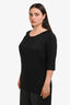 Dries Van Noten Black Jersey Top Size Large