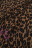 Louis Vuitton Brown Cashmere Silk Stephen Sprouse Leopard Stole Scarf