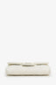 Pre-loved Chanel™ Cream Caviar Leather Quilted Flap Card Holder Wallet