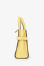 Delvaux Yellow Leather Tempete Crush Top Handle with Strap