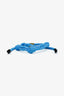 Miu Miu Blue Logo Charm Rope Bracelet