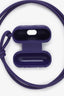 Bottega Veneta Purple Rubber Intrecciato AirPods Pro Case With Strap