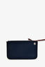 Hermès 2016 Navy Blue Canvas Leather Herbag 31