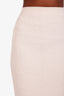 Fendi x Skims White Embossed Crop Top + Midi Skirt Size 36