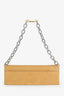 Jacquemus Yellow Suede Le Sac Ciuciu Chain Shoulder Bag with Strap