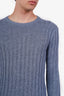 Ralph Lauren Purple Label Blue Silk Linen Knit Sweater Size XS Mens
