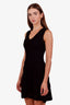 M Missoni Black Chevron Knit Sleeveless Dress Size 40