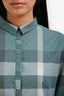 Burberry Brit Blue Check Cotton Long Sleeve Button Down Shirt Estimated Size S