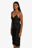 Alexander Wang Black Ruched Mini Dress Size S