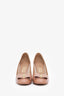 Salvatore Ferragamo Nude Patent Leather Heels Size 9.5