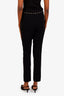 Moschino Cheap and Chic Black Straight Leg Studded Waistband Trousers Size 16