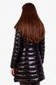 Moncler Black Chevron Down Puffer 'Faucon' Coat Size 00