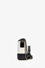 Pre-Loved Chanel™ White/Black Aged Leather Small Gabrielle Crossbody