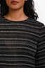 Theory Black/White Sheer Patterned Long Sleeve 'Marah' Mini Dress Size 00