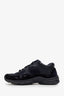Pre-loved Chanel™ Black Suede Nylon CC Low Top Sneakers Size 35