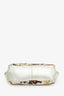 Armand Ventilo Yellow/Brown Silk Printed & Beaded Top Handle Bag
