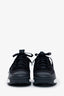 Pre-loved Chanel™ Black Calfskin Neoprene Interlocking CC Logo Sneakers Size 38.5