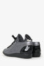 Pre-loved Chanel™ Metallic Silver Leather CC Cap Toe Sneakers Size 36
