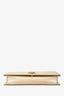 Saint Laurent Gold Metallic Leather Serpent Cassandre Clutch
