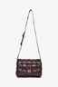 Bottega Veneta Burgundy Leather Intrecciato Padded Cassette Crossbody