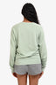 Tom Ford Light Green Cotton Blend Long Sleeve Crewneck Top Size 46