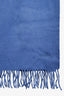 Max Mara Blue Camel Hair Fringe Scarf