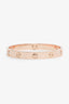 Cartier 18K Rose Gold 4 Diamonds Medium Model Love Bracelet Size 16