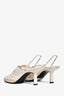 The Row White Leather Woven Mules Size 38
