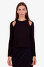 Alexander Wang Black Cotton Open Cut-Out Shirt Size S
