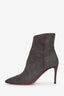 Aquazzura Multi Metal Glitter Ankle Boots Size 36