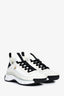 Pre-loved Chanel™ White/Black Leather CC Sneakers Size 37