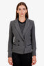 Isabel Marant Etoile Grey Wool Single Breasted Blazer Size 38