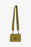 Valentino Green Suede Studded Small Crossbody Bag