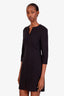 The Row Virgin Wool-Blend V-Neck Mini Dress Size 2