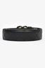 Pre-loved Chanel™ 2023 Black Quilted Calfskin CC Chain Belt Size 80 32