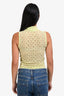 Frame Mint Green Lace Sleeveless Mock Neck Top Size XS