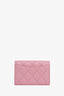 Pre-loved Chanel™ Pink Lambskin Cardholder
