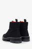 Alexander Wang Black Nylon Zip-Up Studded Ankle Boots Size 38.5