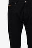 Louis Vuitton Black Denim Gaston "V" Patch Jeans Size 32 Mens