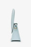 Jacquemus Light Blue Leather Large Chiquito Top Handle with Strap